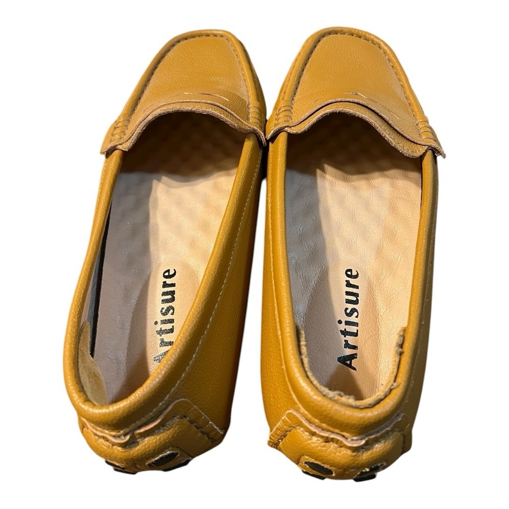 Artisure Tan Leather Driving Loafers Cushioned Insoles Size 8.5 - Picture 8 of 11